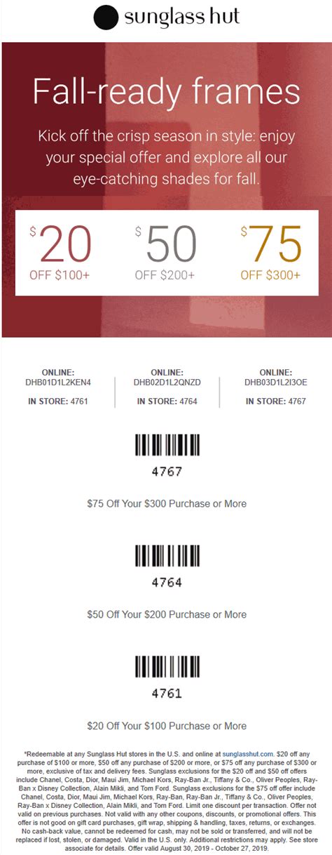 sunglass hut promo code 2024.